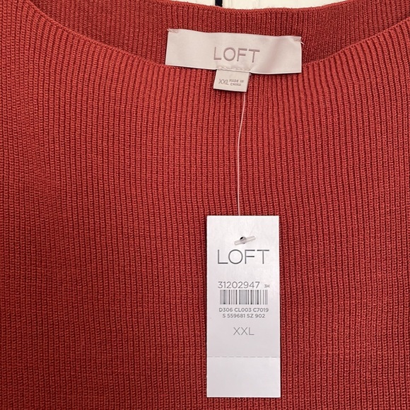 NWT Loft Square Neckline Top, XXL - Picture 3 of 4